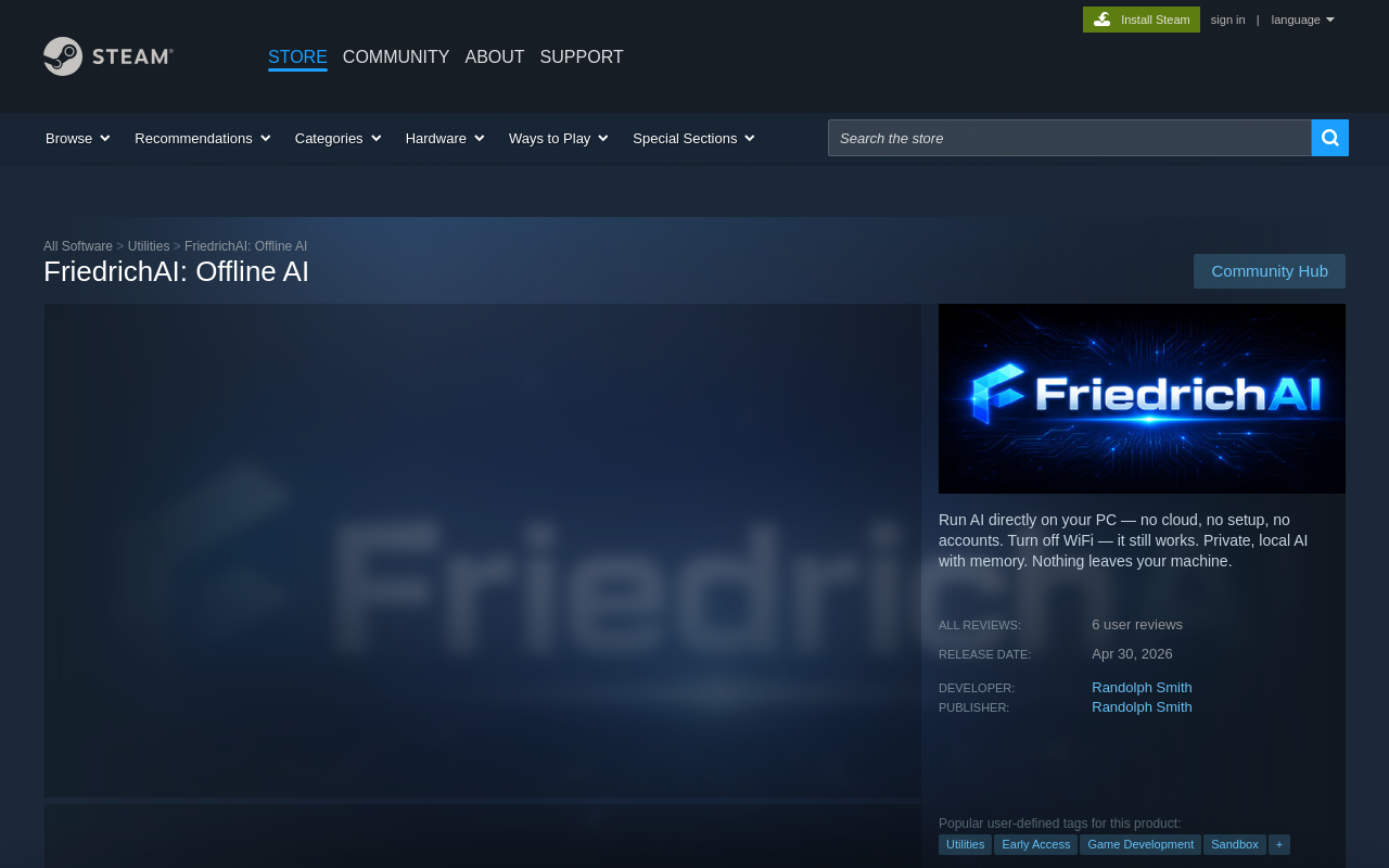 FriedrichAI desktop screenshot