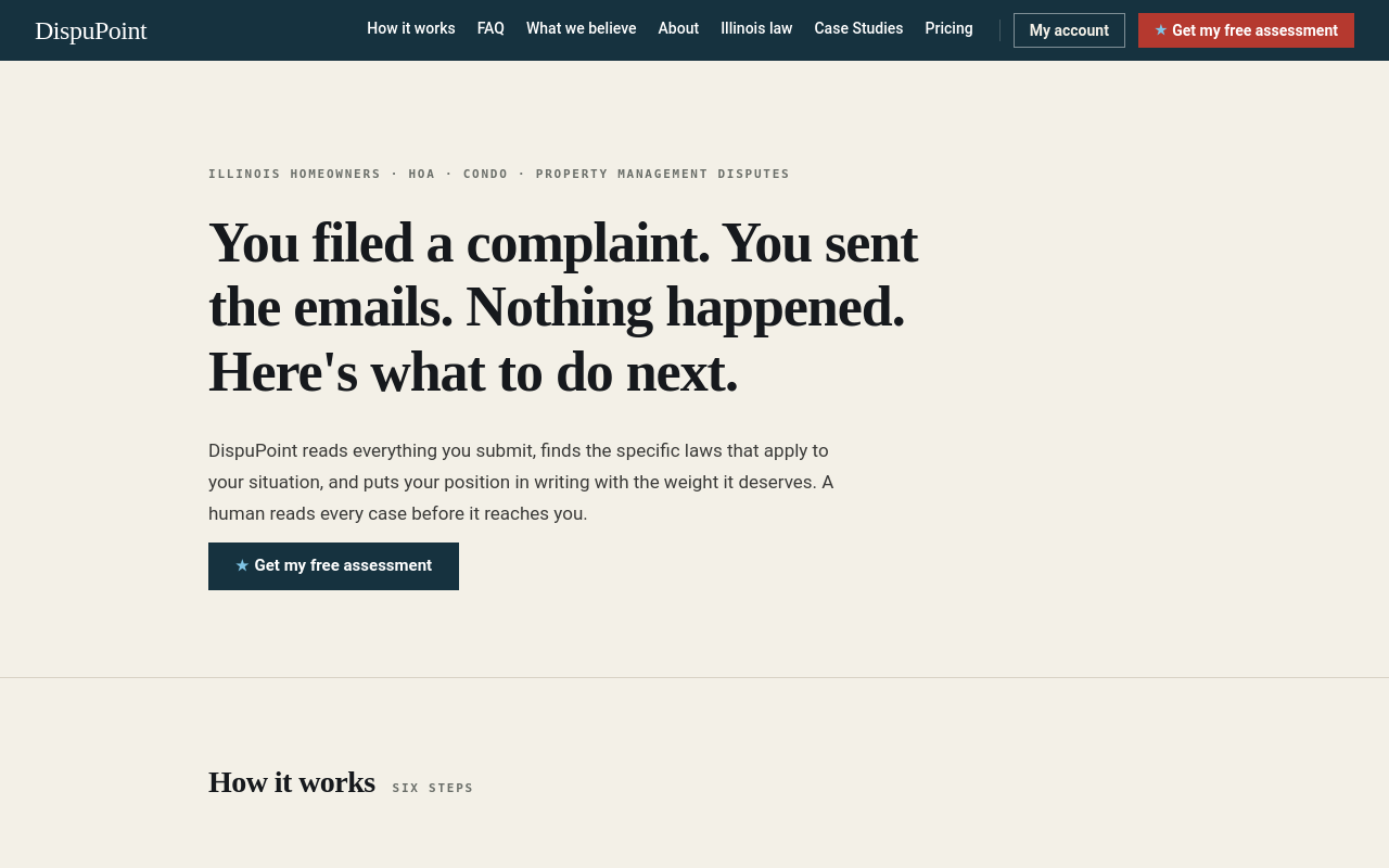DispuPoint desktop screenshot