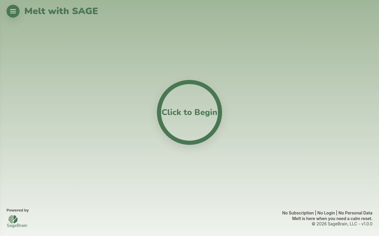 Melt with SAGE desktop screenshot