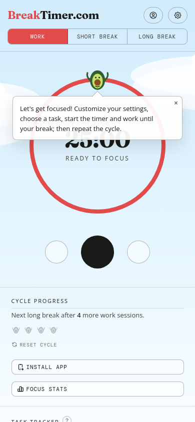 Break Timer mobile screenshot
